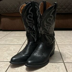 Dan Post Men’s Black Cowboy Boots Size 9D